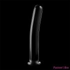 NEBULA SERIES BY IBIZA - MODEL 8 DILDO BOROSILICATE GLASS CLEAR 14.5 CM -O- 2 CM