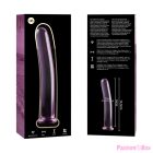 NEBULA SERIES BY IBIZA - MODEL 8 DILDO BOROSILICATE GLASS PINK 14.5 CM -O- 2 CM