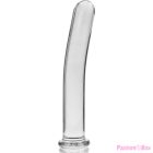 NEBULA SERIES BY IBIZA - MODEL 9 DILDO BOROSILICATE GLASS CLEAR 15.5 CM -O- 2.5 CM