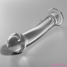   NEBULA SERIES BY IBIZA - MODEL 11 DILDO BOROSILICATE GLASS CLEAR 16 CM -O- 3 CM