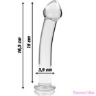 NEBULA SERIES BY IBIZA - MODEL 11 DILDO BOROSILICATE GLASS CLEAR 16 CM -O- 3 CM