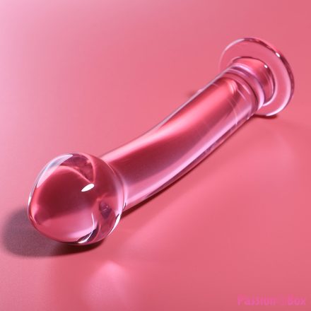 NEBULA SERIES BY IBIZA - MODEL 11 DILDO BOROSILICATE GLASS PINK 16 CM -O- 3 CM