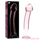 NEBULA SERIES BY IBIZA - MODEL 11 DILDO BOROSILICATE GLASS PINK 16 CM -O- 3 CM