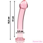 NEBULA SERIES BY IBIZA - MODEL 11 DILDO BOROSILICATE GLASS PINK 16 CM -O- 3 CM