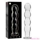 NEBULA SERIES BY IBIZA - MODEL 10 DILDO BOROSILICATE GLASS CLEAR 16.5 CM -O- 3.5 CM