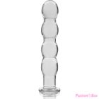NEBULA SERIES BY IBIZA - MODEL 10 DILDO BOROSILICATE GLASS CLEAR 16.5 CM -O- 3.5 CM
