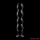 NEBULA SERIES BY IBIZA - MODEL 10 DILDO BOROSILICATE GLASS CLEAR 16.5 CM -O- 3.5 CM