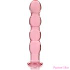 NEBULA SERIES BY IBIZA - MODEL 10 DILDO BOROSILICATE GLASS PINK 16.5 CM -O- 3.5 CM
