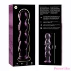 NEBULA SERIES BY IBIZA - MODEL 10 DILDO BOROSILICATE GLASS PINK 16.5 CM -O- 3.5 CM