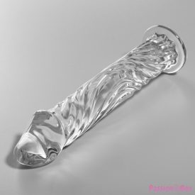   NEBULA SERIES BY IBIZA - MODEL 12 DILDO BOROSILICATE GLASS CLEAR 17 CM -O- 3.5 CM