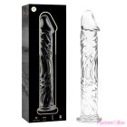 NEBULA SERIES BY IBIZA - MODEL 12 DILDO BOROSILICATE GLASS CLEAR 17 CM -O- 3.5 CM