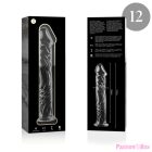 NEBULA SERIES BY IBIZA - MODEL 12 DILDO BOROSILICATE GLASS CLEAR 17 CM -O- 3.5 CM