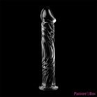 NEBULA SERIES BY IBIZA - MODEL 12 DILDO BOROSILICATE GLASS CLEAR 17 CM -O- 3.5 CM