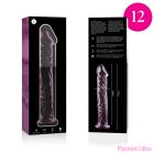 NEBULA SERIES BY IBIZA - MODEL 12 DILDO BOROSILICATE GLASS PINK 17 CM -O- 3.5 CM
