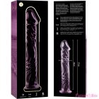 NEBULA SERIES BY IBIZA - MODEL 12 DILDO BOROSILICATE GLASS PINK 17 CM -O- 3.5 CM