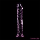 NEBULA SERIES BY IBIZA - MODEL 12 DILDO BOROSILICATE GLASS PINK 17 CM -O- 3.5 CM