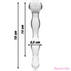 NEBULA SERIES BY IBIZA - MODEL 13 DILDO BOROSILICATE GLASS CLEAR 18 CM -O- 3.5 CM