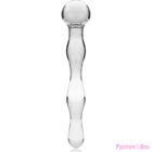 NEBULA SERIES BY IBIZA - MODEL 13 DILDO BOROSILICATE GLASS CLEAR 18 CM -O- 3.5 CM