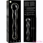 NEBULA SERIES BY IBIZA - MODEL 13 DILDO BOROSILICATE GLASS CLEAR 18 CM -O- 3.5 CM