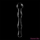 NEBULA SERIES BY IBIZA - MODEL 13 DILDO BOROSILICATE GLASS CLEAR 18 CM -O- 3.5 CM
