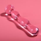 NEBULA SERIES BY IBIZA - MODEL 13 DILDO BOROSILICATE GLASS PINK 18 CM -O- 3.5 CM