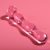 NEBULA SERIES BY IBIZA - MODEL 13 DILDO BOROSILICATE GLASS PINK 18 CM -O- 3.5 CM