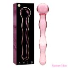 NEBULA SERIES BY IBIZA - MODEL 13 DILDO BOROSILICATE GLASS PINK 18 CM -O- 3.5 CM