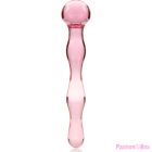 NEBULA SERIES BY IBIZA - MODEL 13 DILDO BOROSILICATE GLASS PINK 18 CM -O- 3.5 CM