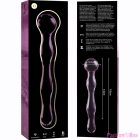 NEBULA SERIES BY IBIZA - MODEL 13 DILDO BOROSILICATE GLASS PINK 18 CM -O- 3.5 CM
