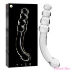 NEBULA SERIES BY IBIZA - MODEL 14 DILDO BOROSILICATE GLASS CLEAR 18.5 CM -O- 3 CM