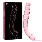 NEBULA SERIES BY IBIZA - MODEL 14 DILDO BOROSILICATE GLASS PINK 18.5 CM -O- 3 CM