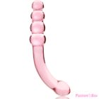 NEBULA SERIES BY IBIZA - MODEL 14 DILDO BOROSILICATE GLASS PINK 18.5 CM -O- 3 CM
