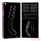 NEBULA SERIES BY IBIZA - MODEL 14 DILDO BOROSILICATE GLASS PINK 18.5 CM -O- 3 CM