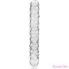 NEBULA SERIES BY IBIZA - MODEL 15 DILDO BOROSILICATE GLASS CLEAR 18.5 CM -O- 3 CM