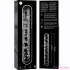 NEBULA SERIES BY IBIZA - MODEL 15 DILDO BOROSILICATE GLASS CLEAR 18.5 CM -O- 3 CM