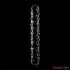 NEBULA SERIES BY IBIZA - MODEL 15 DILDO BOROSILICATE GLASS CLEAR 18.5 CM -O- 3 CM