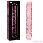 NEBULA SERIES BY IBIZA - MODEL 15 DILDO BOROSILICATE GLASS PINK 18.5 CM -O- 3 CM