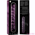 NEBULA SERIES BY IBIZA - MODEL 15 DILDO BOROSILICATE GLASS PINK 18.5 CM -O- 3 CM