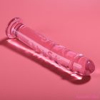 NEBULA SERIES BY IBIZA - MODEL 16 DILDO BOROSILICATE GLASS PINK 18.5 CM -O- 3 CM