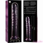 NEBULA SERIES BY IBIZA - MODEL 16 DILDO BOROSILICATE GLASS PINK 18.5 CM -O- 3 CM