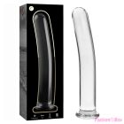 NEBULA SERIES BY IBIZA - MODEL 17 DILDO BOROSILICATE GLASS CLEAR 18.5 CM -O- 3 CM