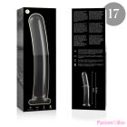 NEBULA SERIES BY IBIZA - MODEL 17 DILDO BOROSILICATE GLASS CLEAR 18.5 CM -O- 3 CM