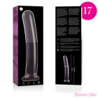NEBULA SERIES BY IBIZA - MODEL 17 DILDO BOROSILICATE GLASS PINK 18.5 CM -O- 3 CM