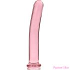 NEBULA SERIES BY IBIZA - MODEL 17 DILDO BOROSILICATE GLASS PINK 18.5 CM -O- 3 CM