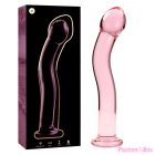 NEBULA SERIES BY IBIZA - MODEL 18 DILDO BOROSILICATE GLASS PINK 18.5 CM -O- 3.5 CM