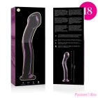 NEBULA SERIES BY IBIZA - MODEL 18 DILDO BOROSILICATE GLASS PINK 18.5 CM -O- 3.5 CM