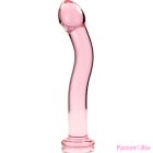 NEBULA SERIES BY IBIZA - MODEL 18 DILDO BOROSILICATE GLASS PINK 18.5 CM -O- 3.5 CM