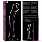 NEBULA SERIES BY IBIZA - MODEL 18 DILDO BOROSILICATE GLASS PINK 18.5 CM -O- 3.5 CM