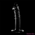 NEBULA SERIES BY IBIZA - MODEL 19 DILDO BOROSILICATE GLASS CLEAR 18.5 CM -O- 4 CM