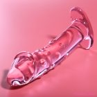 NEBULA SERIES BY IBIZA - MODEL 19 DILDO BOROSILICATE GLASS PINK 18.5 CM -O- 4 CM